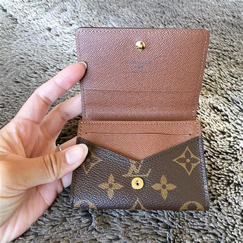 lv envelope business card holder|louis vuitton gusseted card holder.